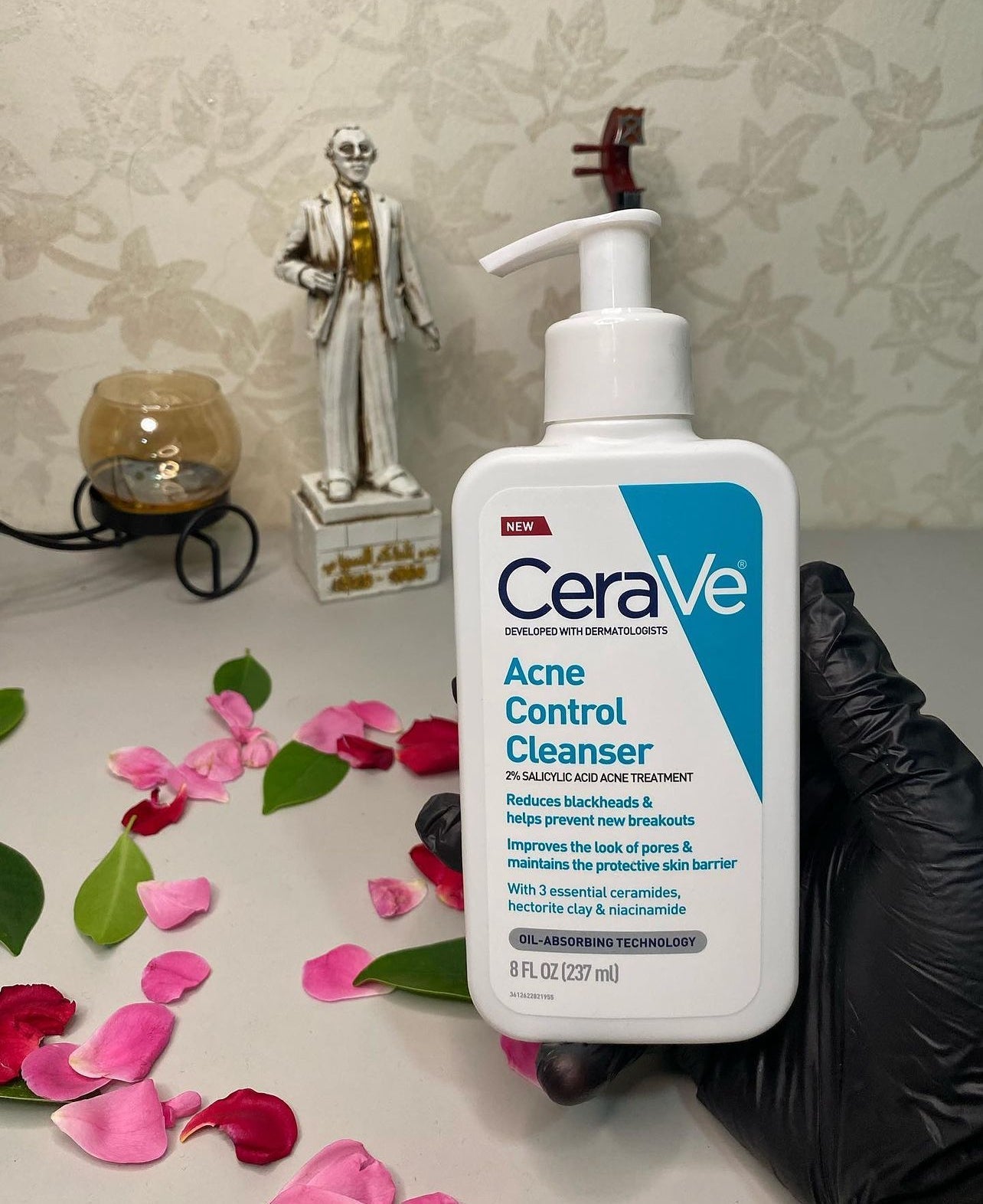 CeraVe Acne Control Cleanser + The Ordinary Serum