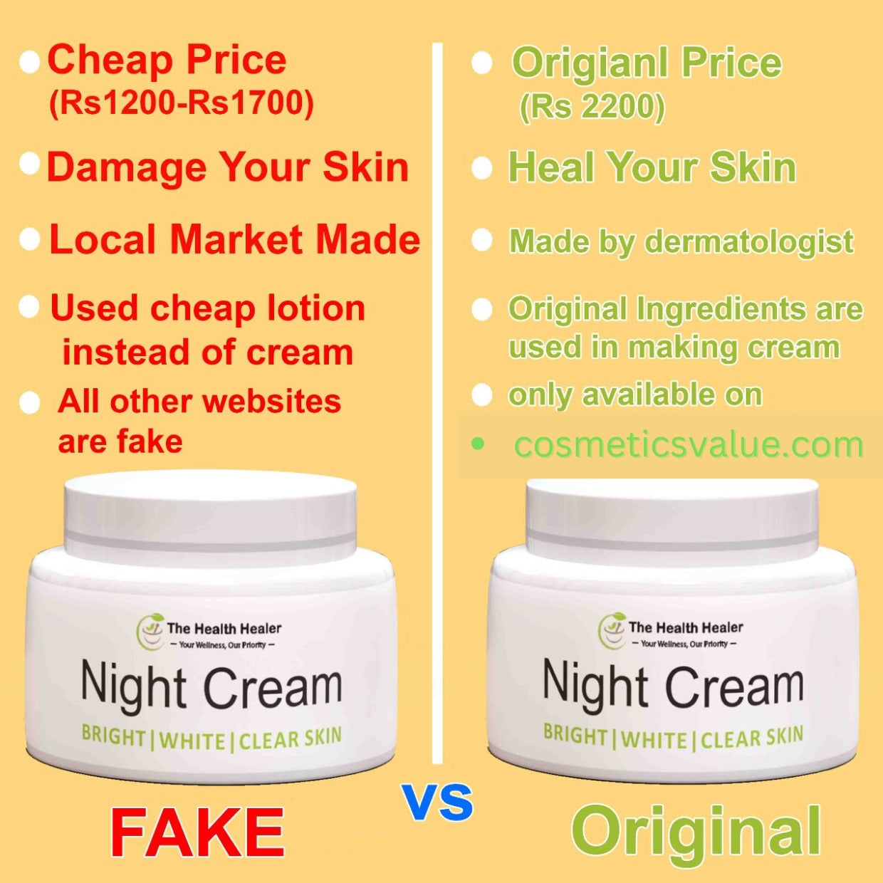 The Health Healer night cream 1